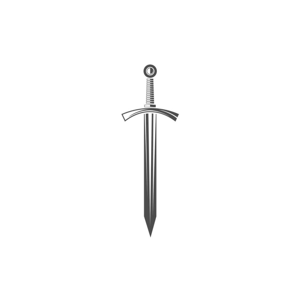 espada logotipo - vetor ilustração, espada logotipo emblema Projeto. adequado para seu Projeto precisar, logotipo, ilustração, animação, etc.