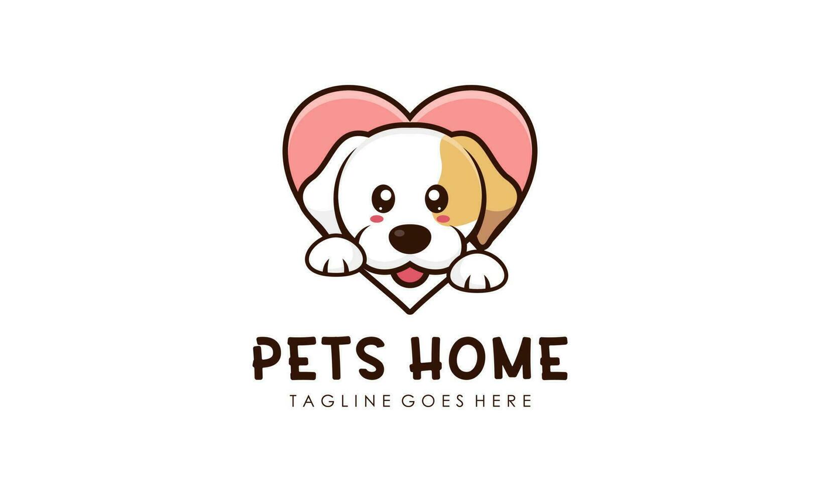 animais de estimação casa vetor logotipo Projeto ilustração