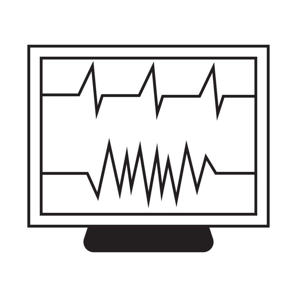 vetor de ícone de batimentos cardíacos