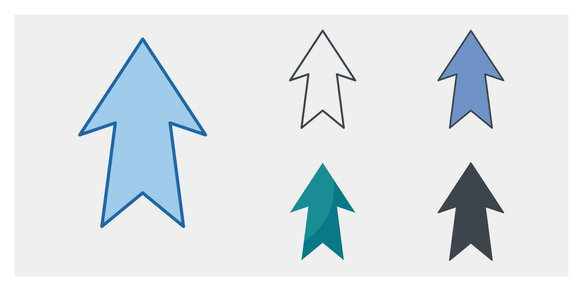 acima seta ícone símbolo modelo para gráfico e rede Projeto coleção logotipo vetor ilustração