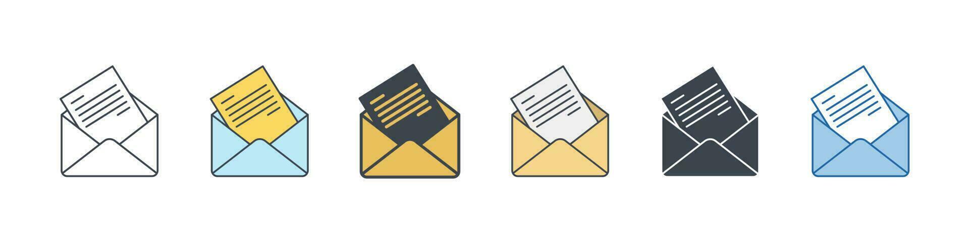 o email envelope ícone símbolo modelo para gráfico e rede Projeto coleção logotipo vetor ilustração