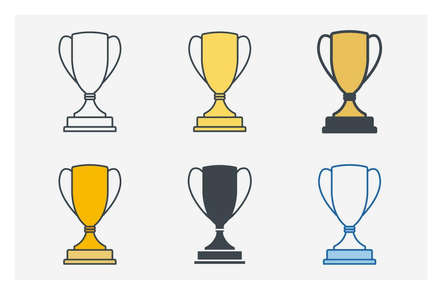 troféu ícone símbolo modelo para gráfico e rede Projeto coleção logotipo vetor ilustração