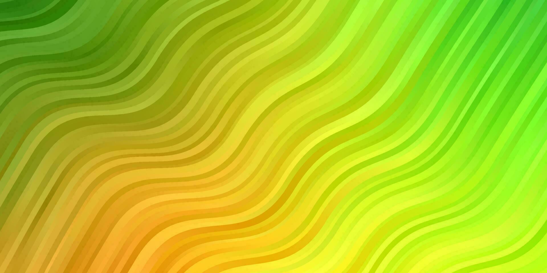 de fundo vector verde e amarelo claro com arcos.