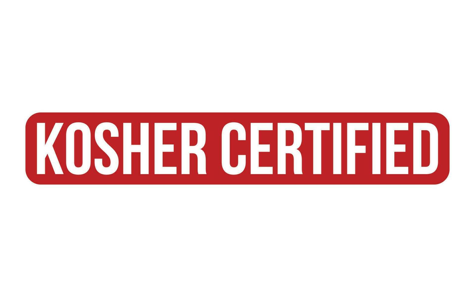 kosher certificado borracha carimbo foca vetor