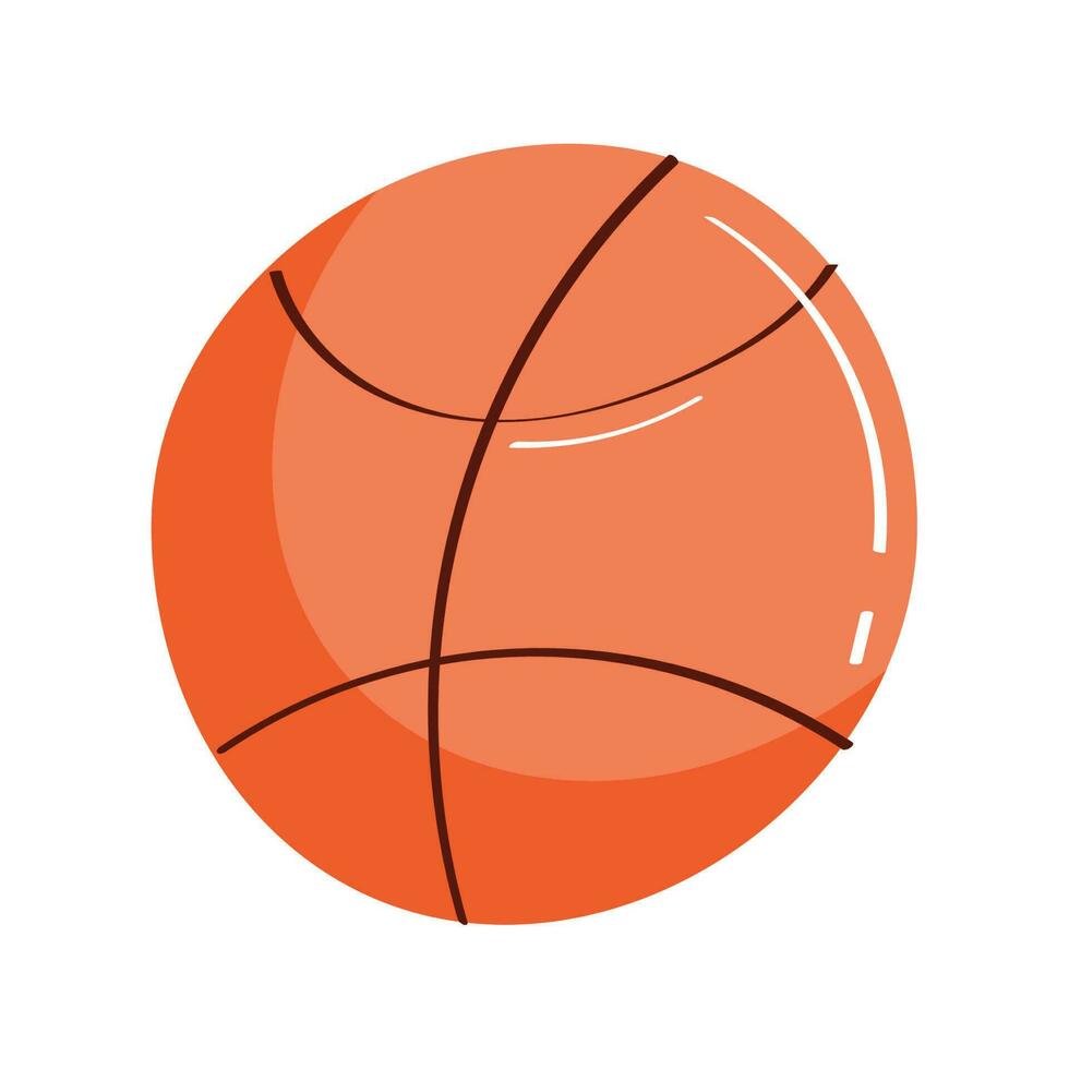 basquetebol esporte equipamento isolado ícone vetor