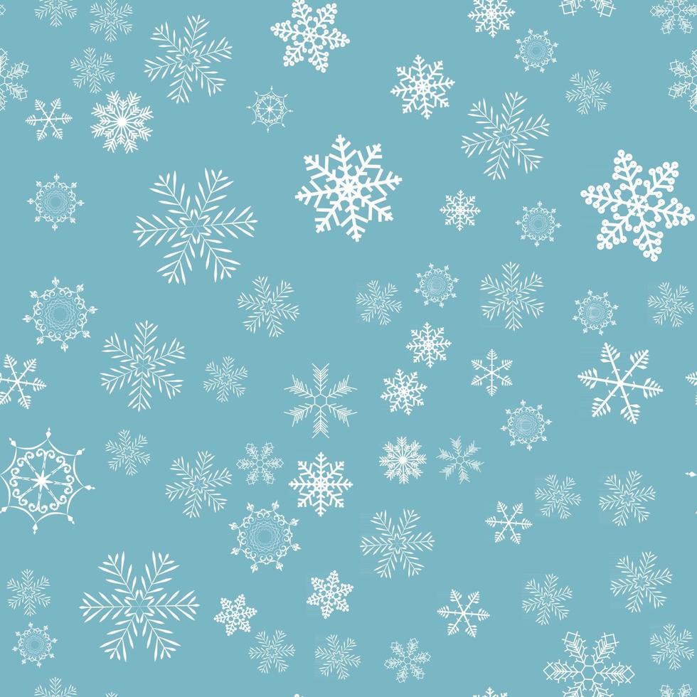 abstrato design de inverno sem costura de fundo com flocos de neve para cartaz de natal e ano novo vetor