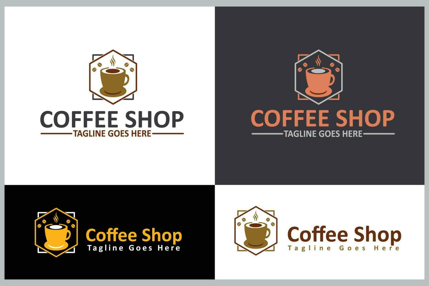 café fazer compras o negócio logotipo Projeto modelo vetor