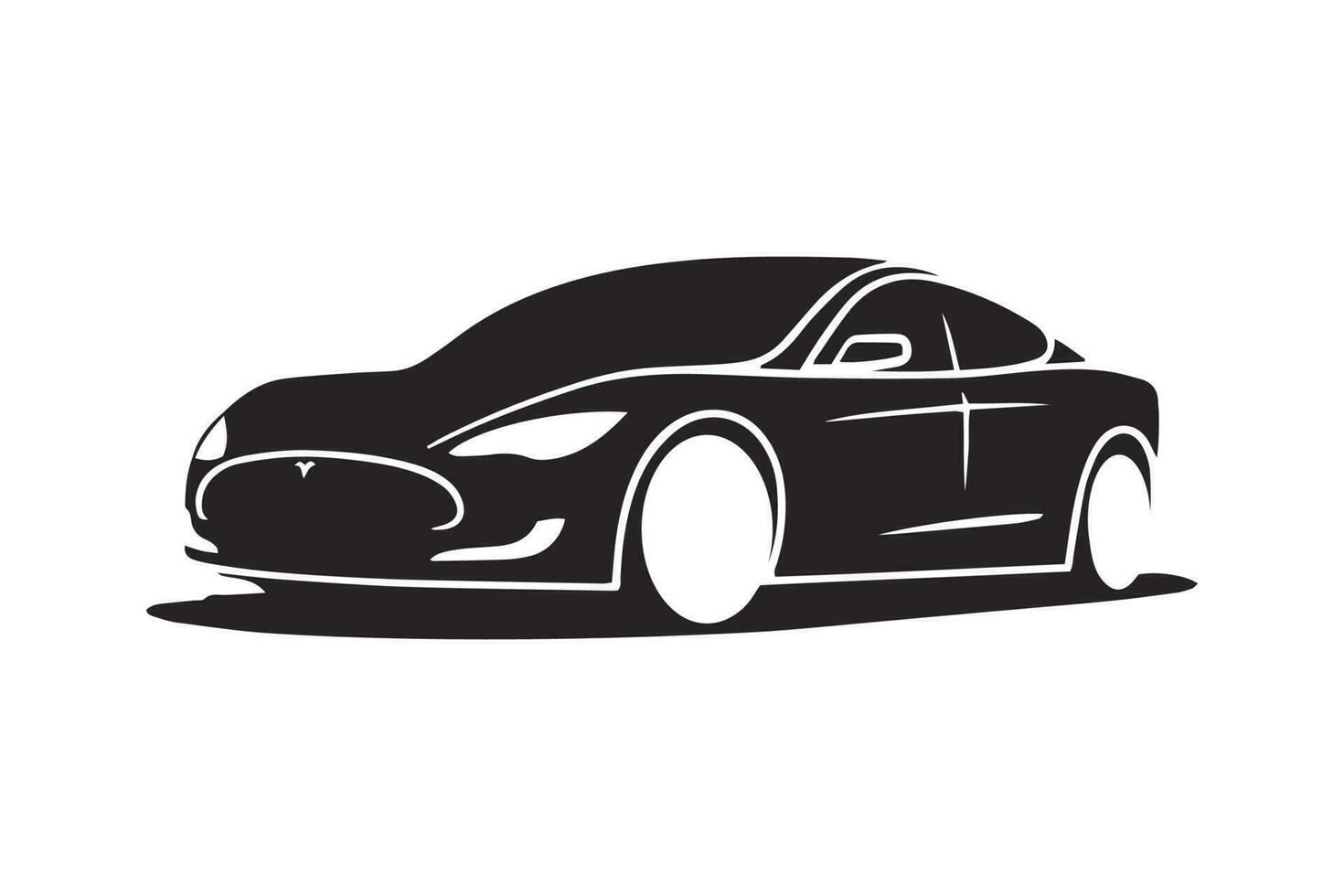 Esportes carro logotipo ícone motor veículo concessionária emblema auto silhueta garagem símbolo vetor ilustração