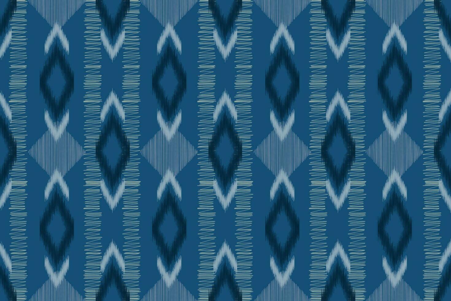 étnico ikat tecido padronizar geométrico estilo.africano ikat bordado étnico oriental padronizar marinha azul fundo. resumo,vetor,illustration.for textura,vestuário,scraf,decoração,tapete,seda. vetor