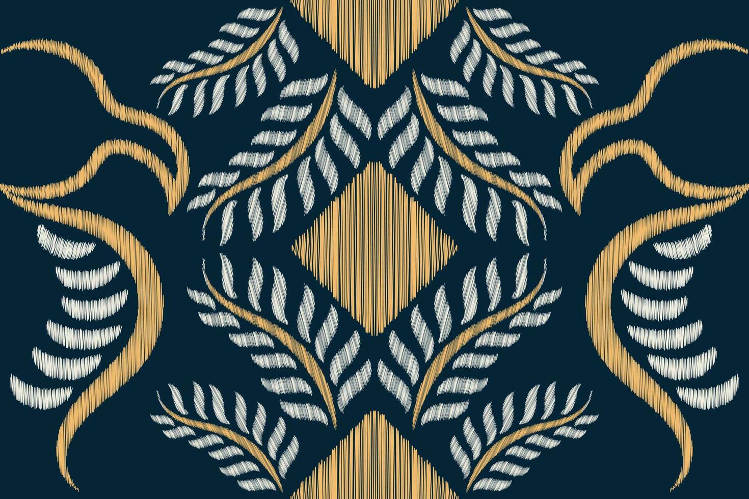 étnico ikat tecido padronizar geométrico estilo.africano ikat bordado étnico oriental padronizar marinha azul fundo. resumo,vetor,illustration.for textura,vestuário,scraf,decoração,tapete,seda. vetor