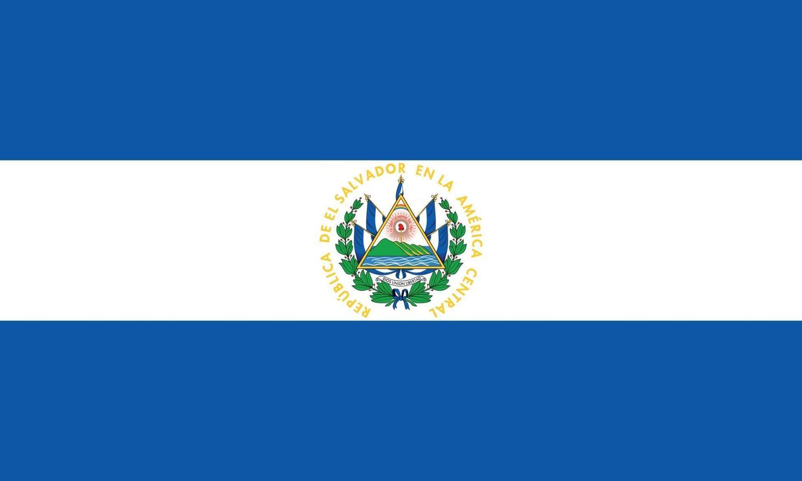 ilustração vetorial da bandeira de el salvador vetor