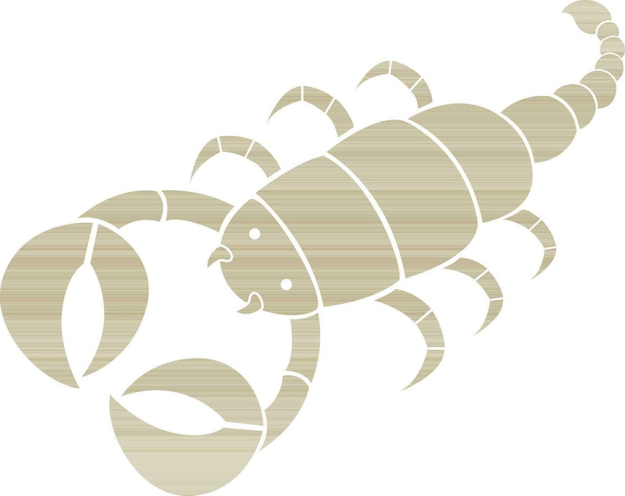 ilustração do Escorpião dentro zodíaco sinais. vetor