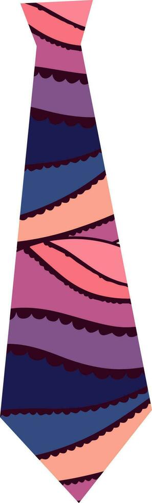 plano ilustração do colorida decorativo gravata. vetor