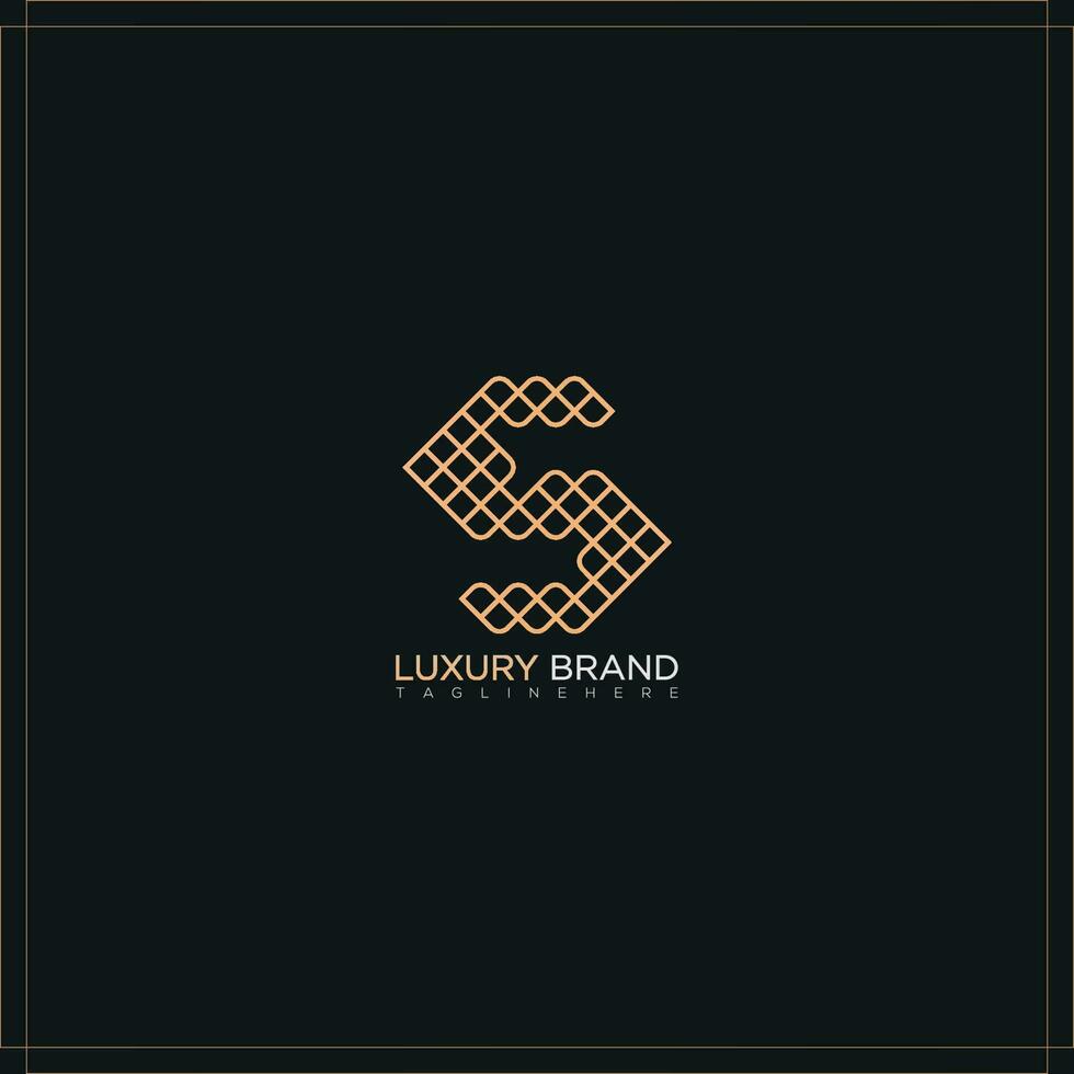 vetor carta s logotipo conceito para seu luxo marca