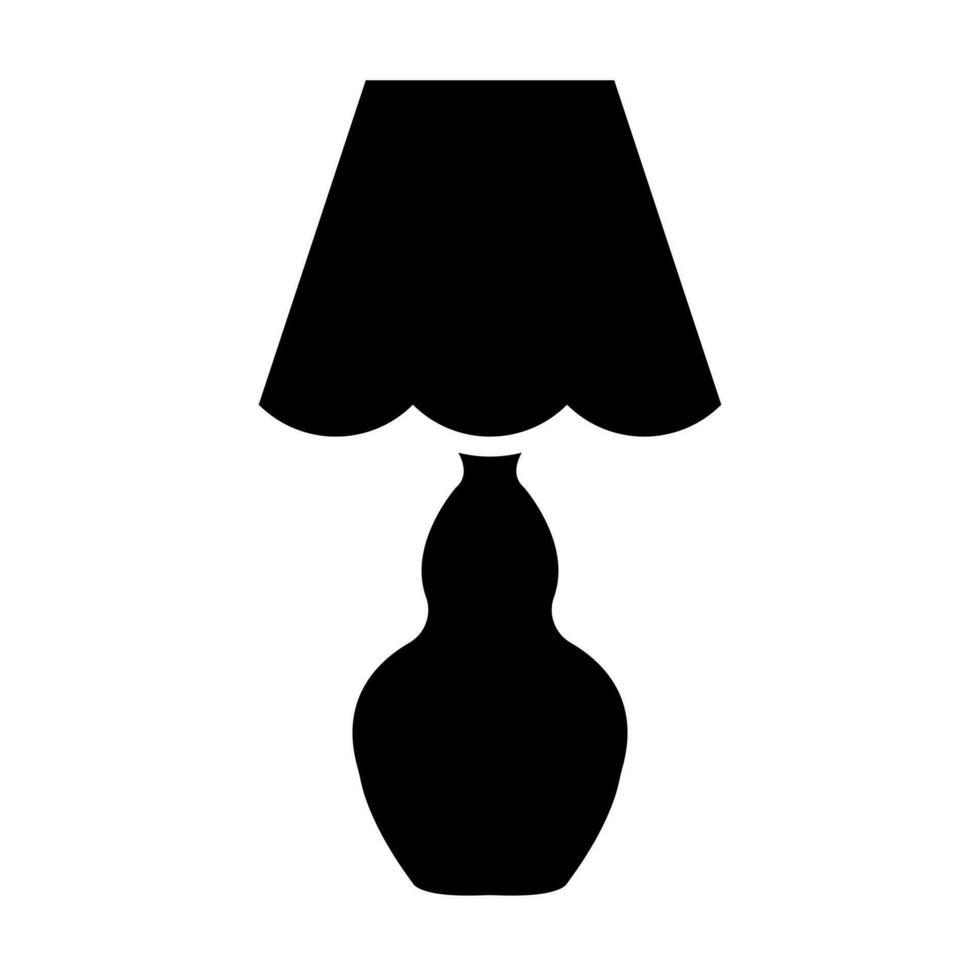 luminária glifo ícone Projeto vetor