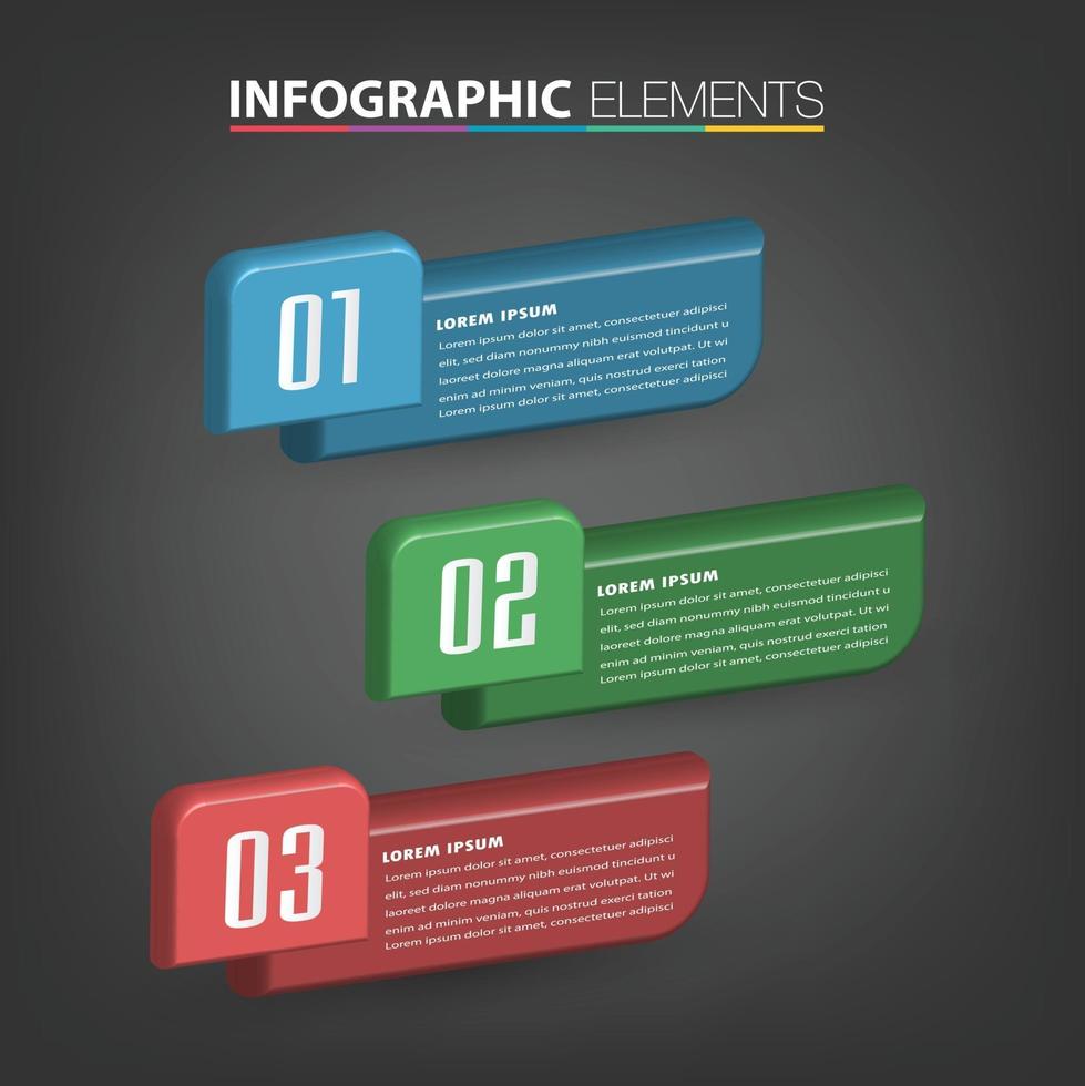 infográficos modernos de banner de modelo de caixa de texto vetor