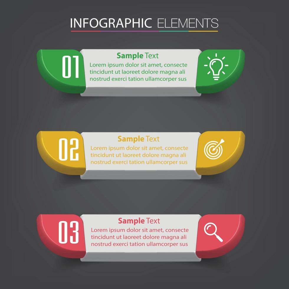 infográficos modernos de banner de modelo de caixa de texto vetor