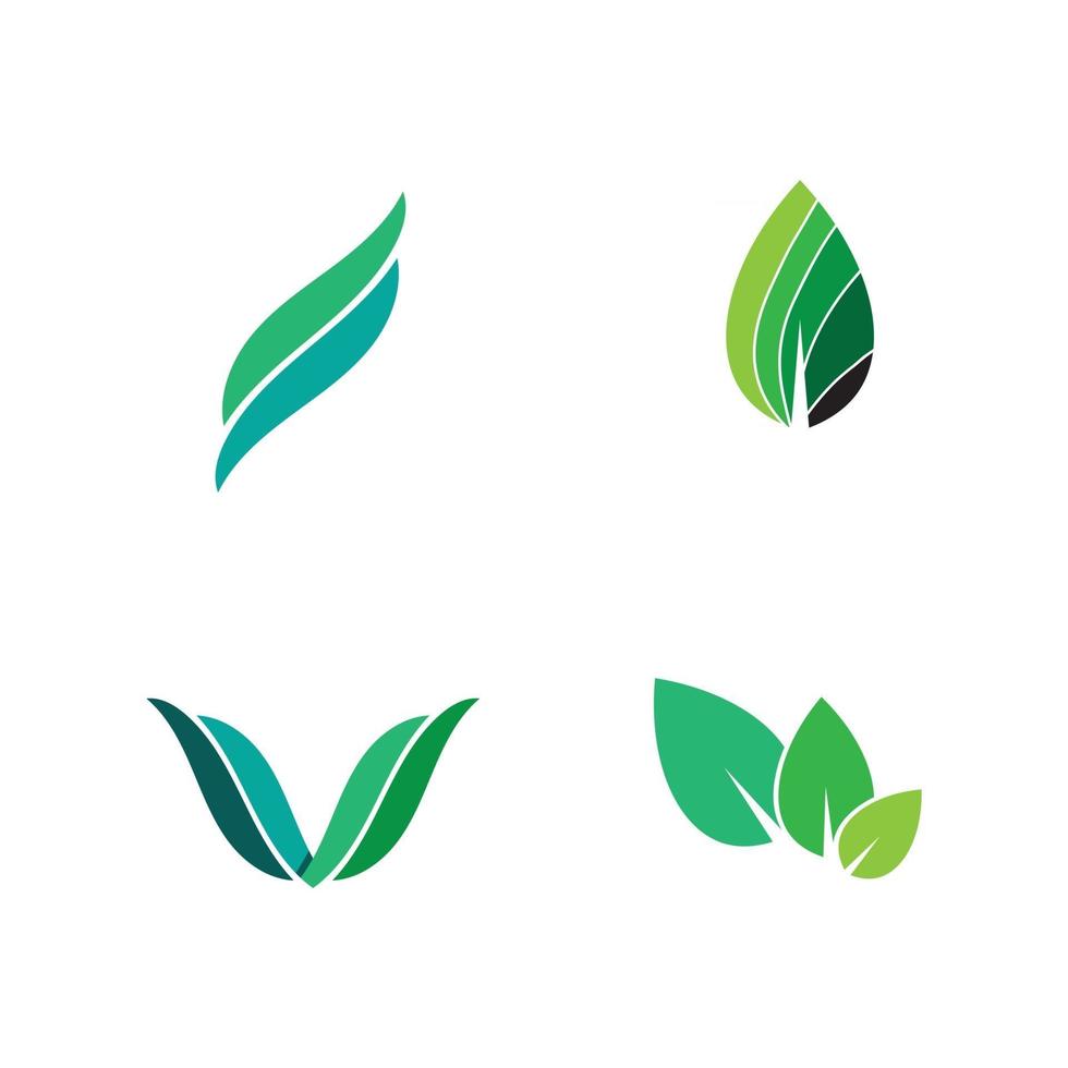folha de árvore design de logotipo de vetor verde da natureza vai design de logotipo de planta verde para negócios