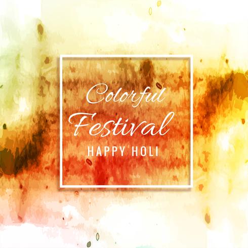 Feliz holi colorido festival fundo ilustração vector