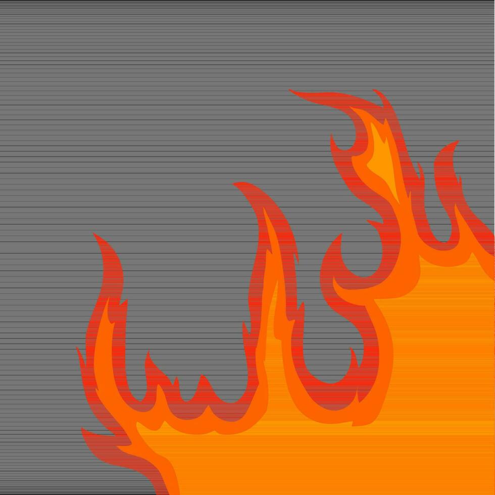 fogo e chamas, fogo ilustração para picante Comida embalagem projeto, chama fundo, ilustração do uma queimando fogo vetor