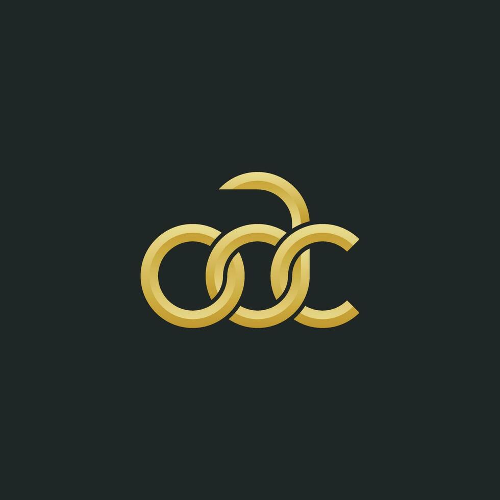 cartas oac monograma logotipo Projeto vetor