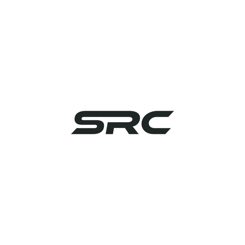 carta src mínimo simples moderno logotipo vetor