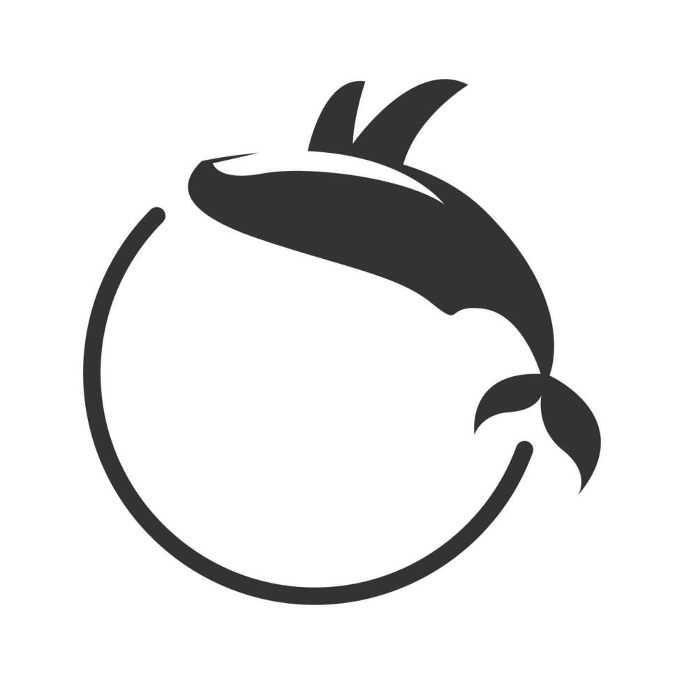 baleia logotipo ícone Projeto vetor
