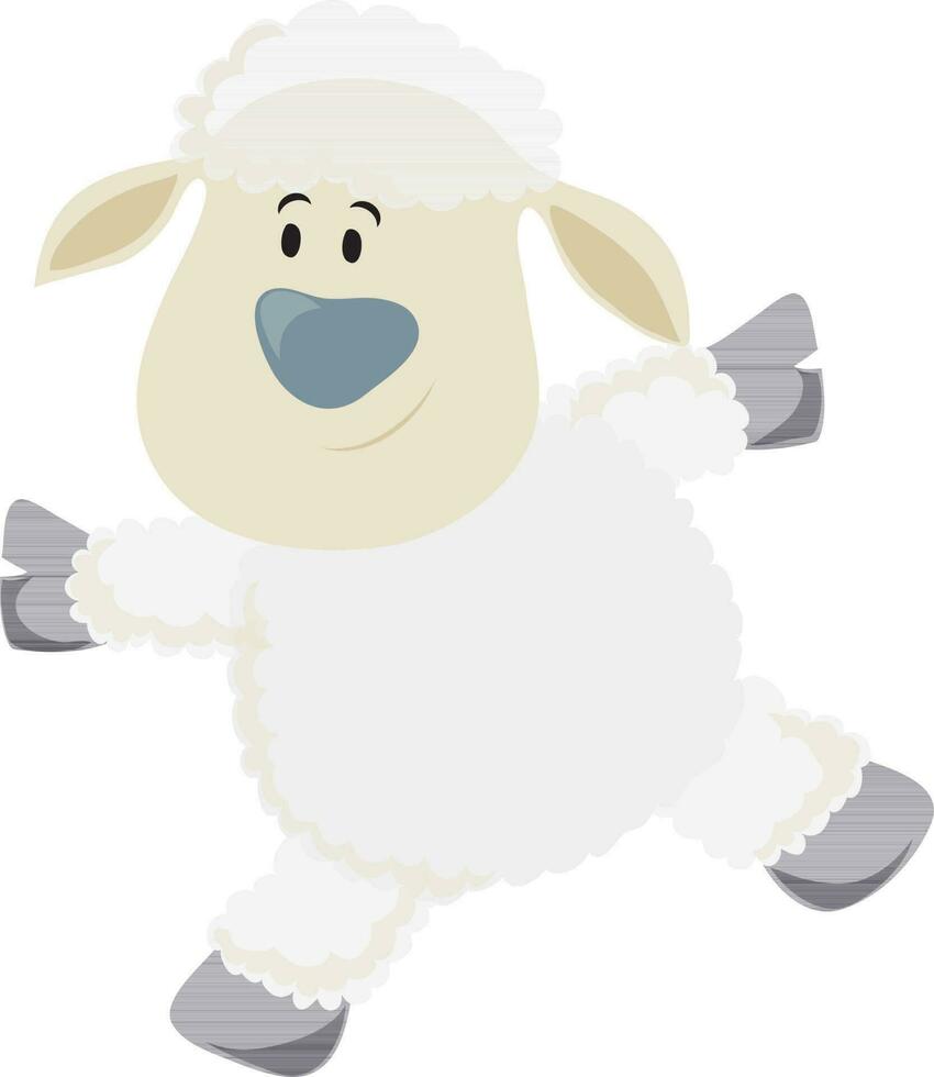 desenho animado personagem do ovelha vetor