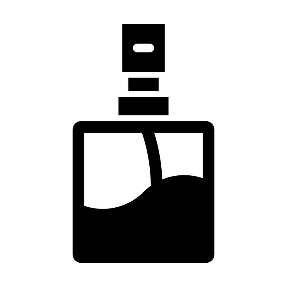 perfume garrafa glifo ícone Projeto vetor