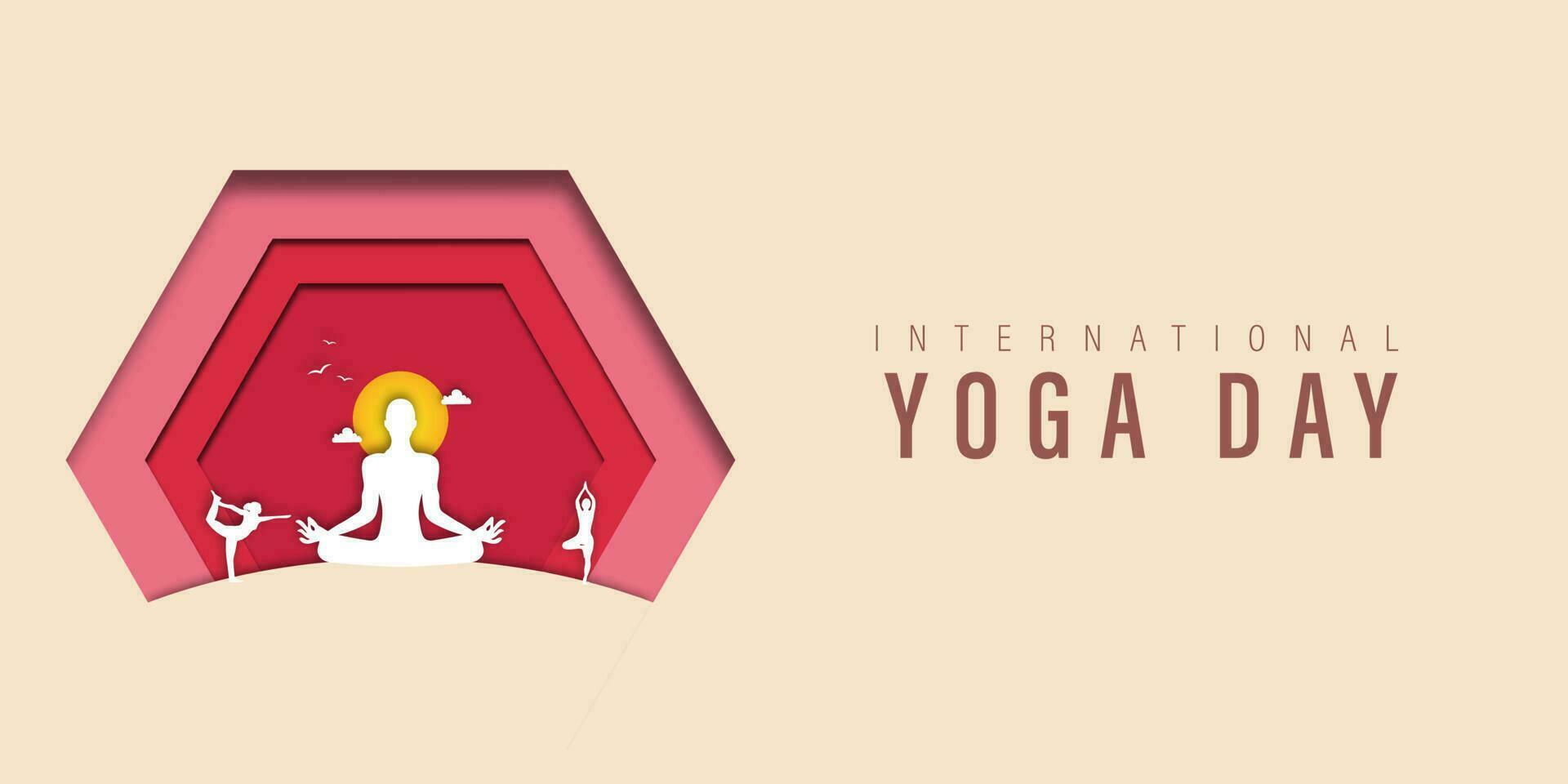 internacional ioga dia vetor ilustração