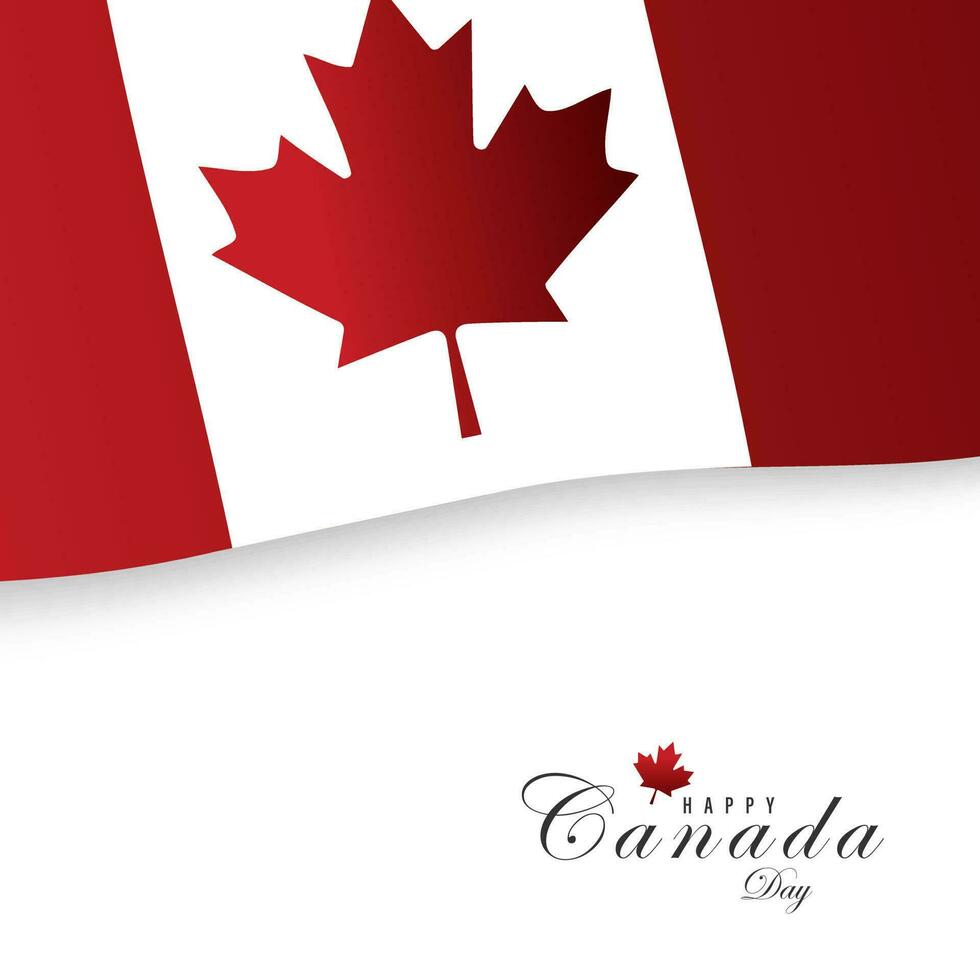 1º do julho, feliz Canadá dia, vetor ilustração