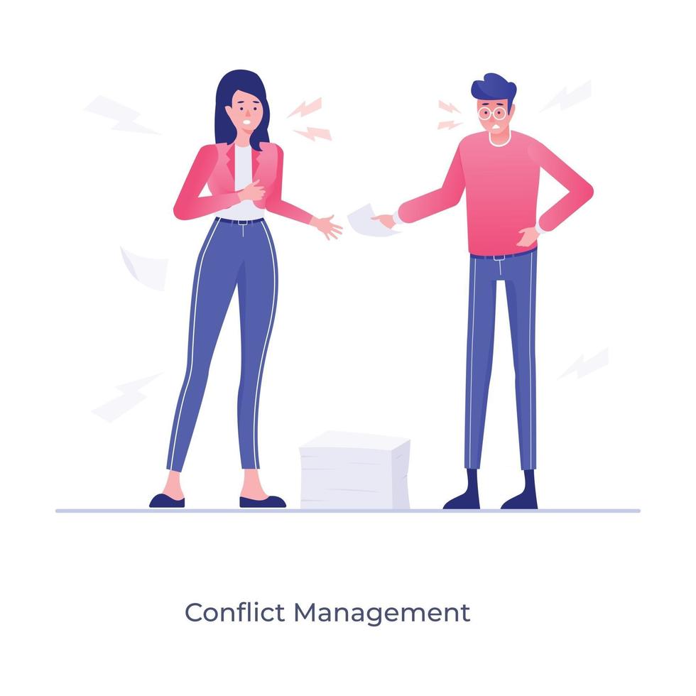 conflito e gestão vetor
