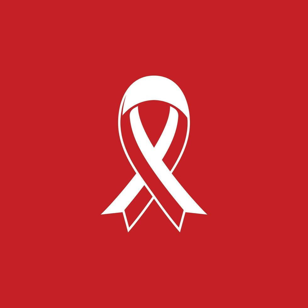 hiv médico logotipo Projeto vetor