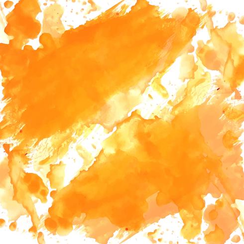 fundo aquarela laranja moderno vetor