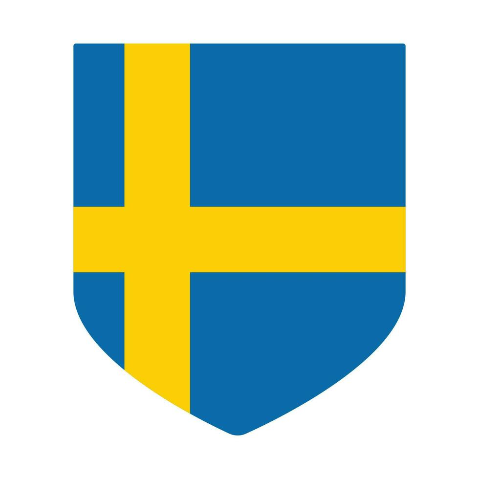 bandeira do Suécia dentro forma. Suécia bandeira dentro forma vetor