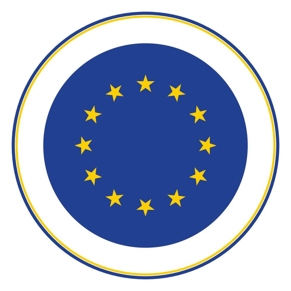 bandeira do Europa. europeu União. eu bandeira dentro Projeto forma vetor