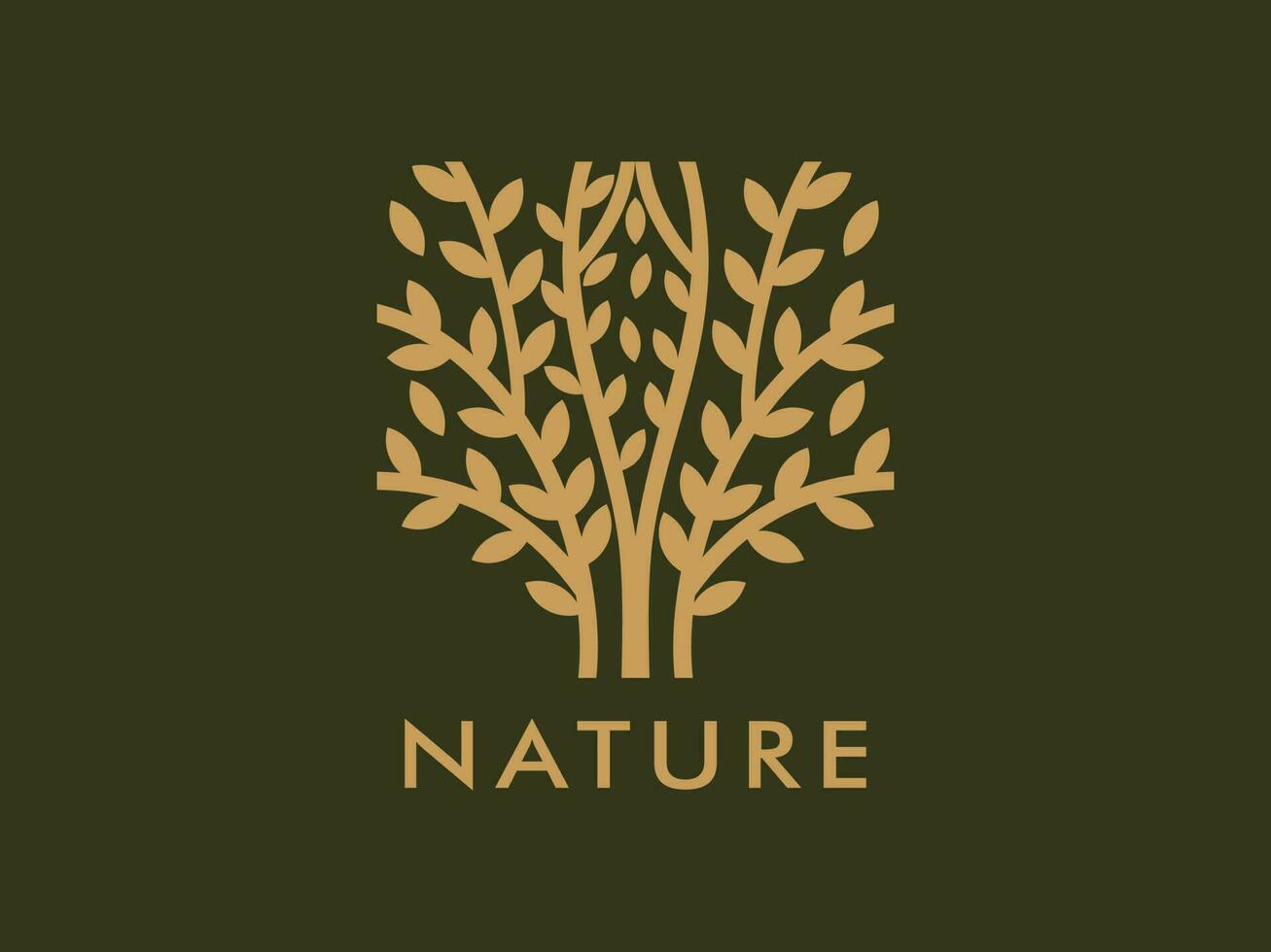 árvore logotipo vetor, jardim plantar natural símbolos modelo vetor