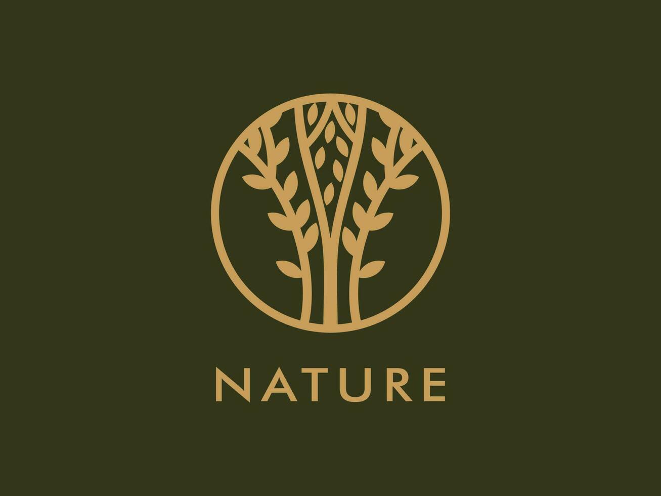 árvore logotipo vetor, jardim plantar natural símbolos modelo vetor