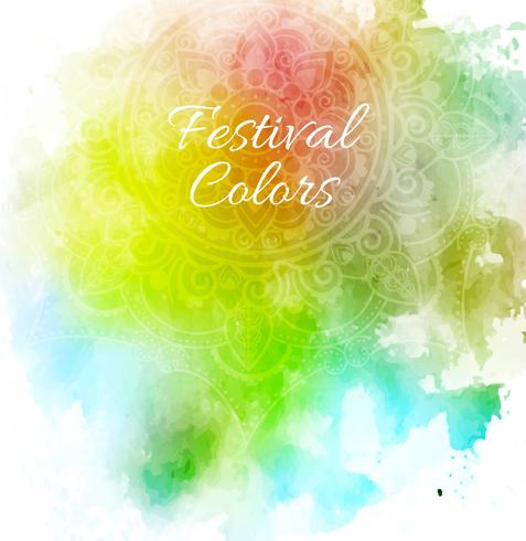 ilustração de fundo abstrato colorido feliz Holi vetor