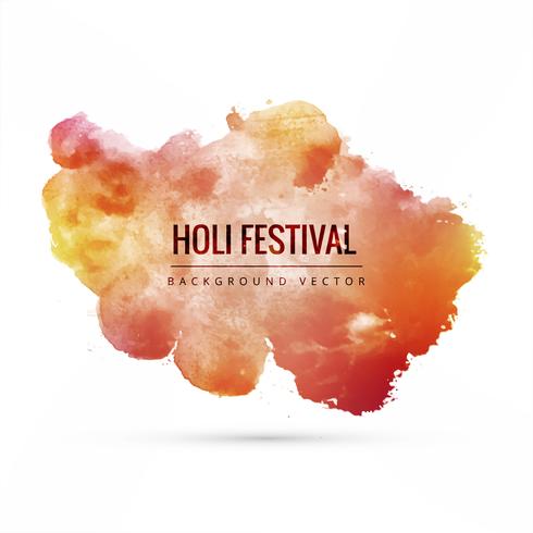 ilustração de fundo colorido feliz Holi para Festival de C vetor