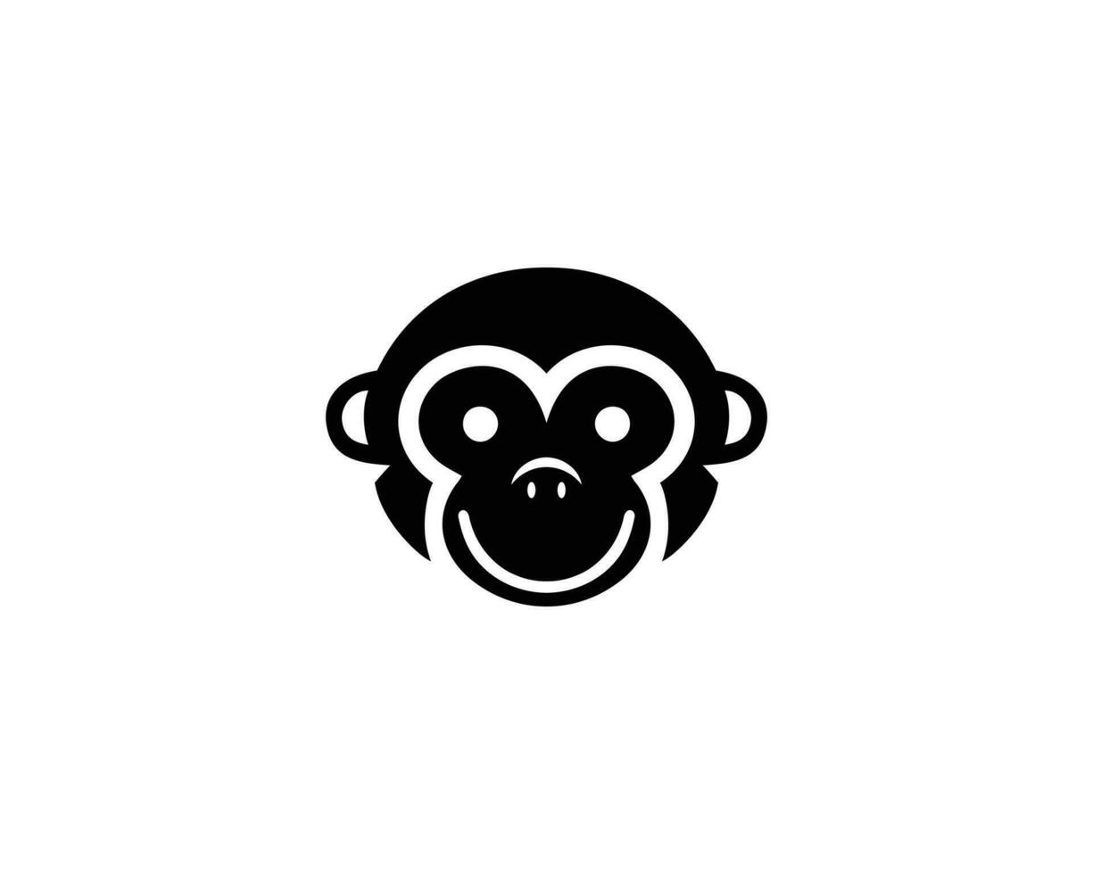 animal macaco logotipo Projeto vetor ilustração.