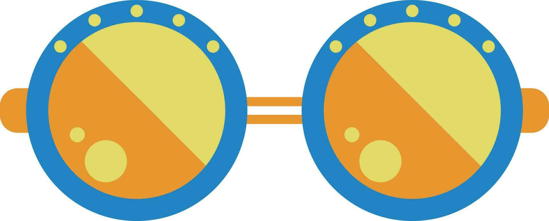 verão viagem elemento de praia Diversão colorida oculos de sol ilustração plano ícone vetor