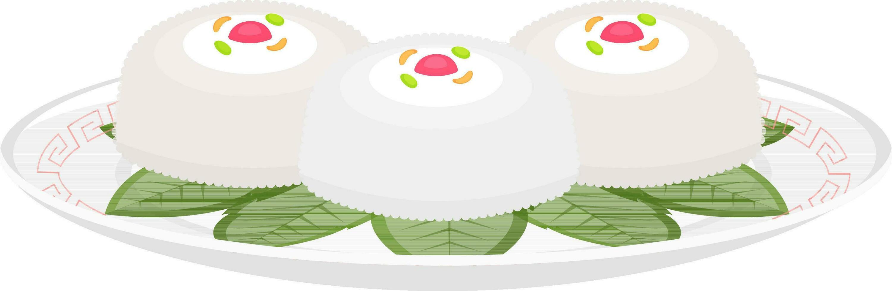 vetor ilustração do aiwowo prato ícone dentro plano estilo.