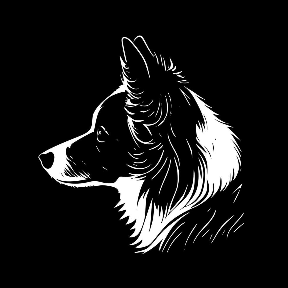 fronteira collie - Alto qualidade vetor logotipo - vetor ilustração ideal para camiseta gráfico