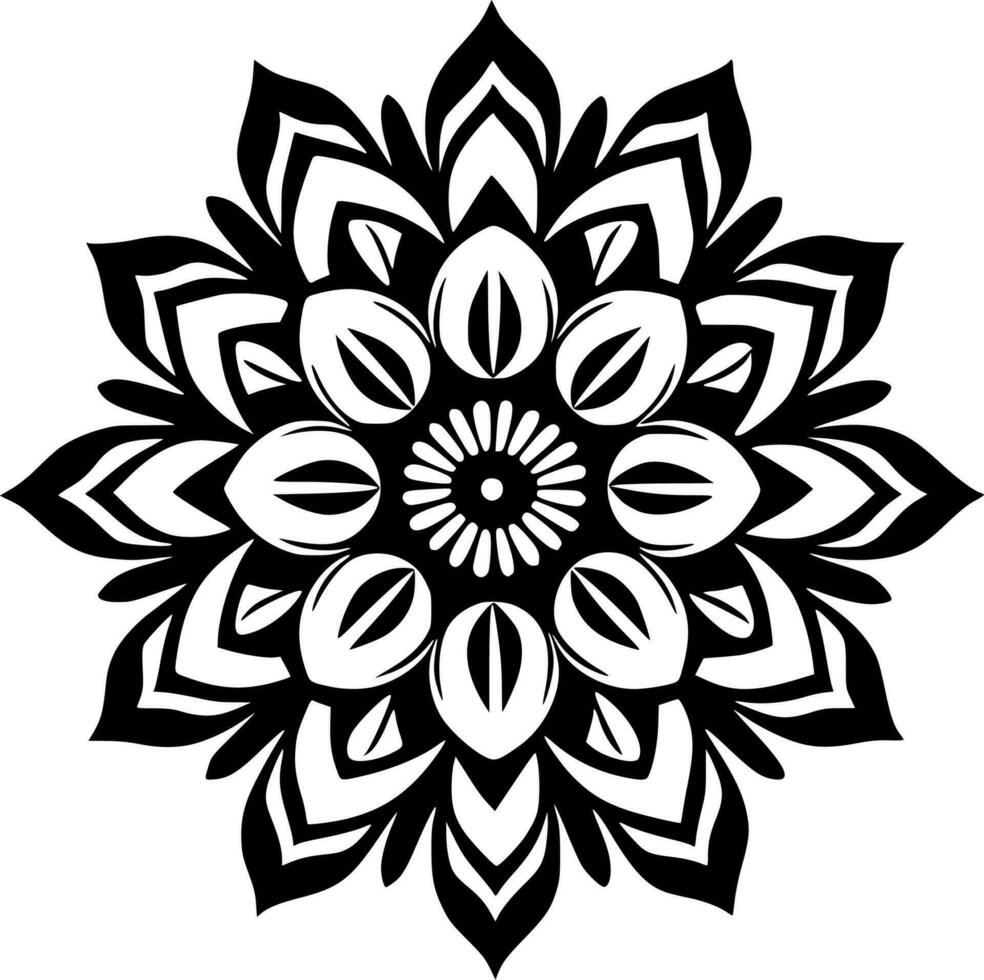 mandala - minimalista e plano logotipo - vetor ilustração