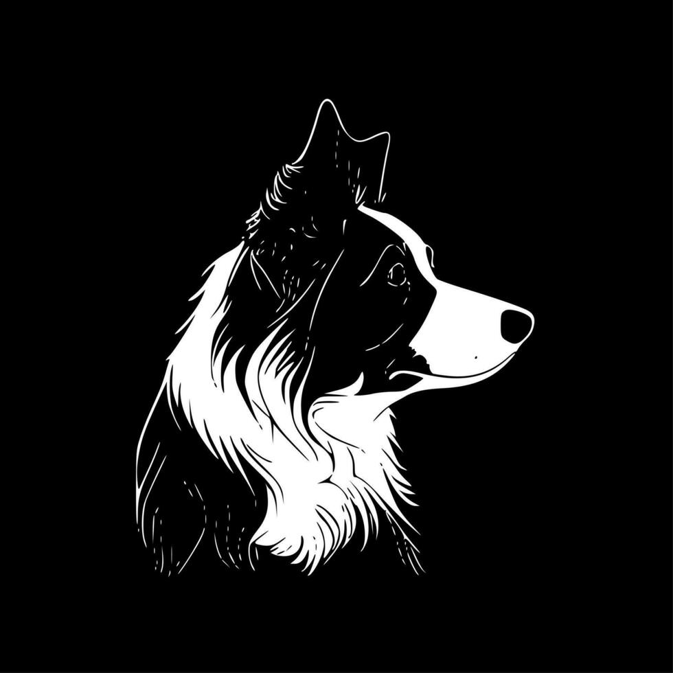 fronteira collie - Alto qualidade vetor logotipo - vetor ilustração ideal para camiseta gráfico