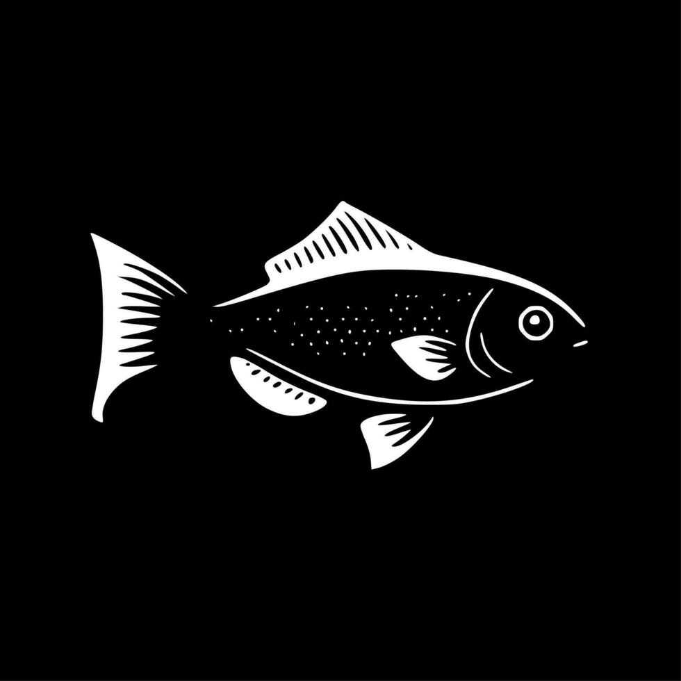 peixe, minimalista e simples silhueta - vetor ilustração