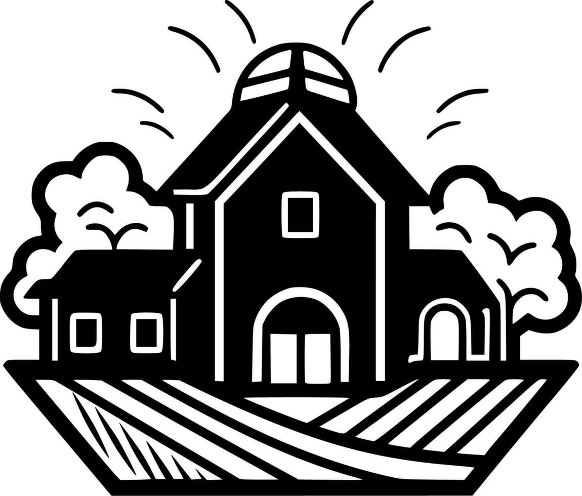 Fazenda - Alto qualidade vetor logotipo - vetor ilustração ideal para camiseta gráfico