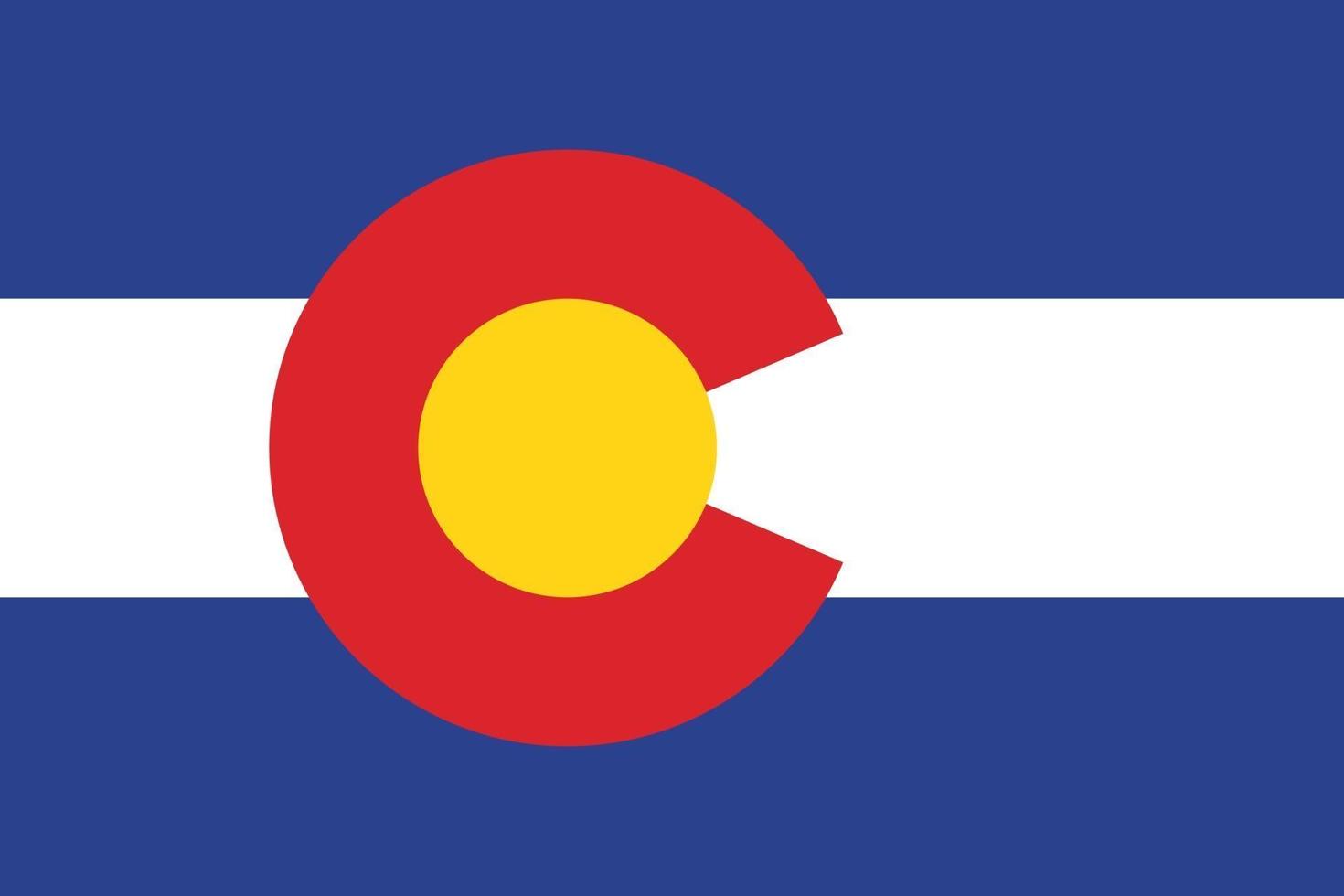 Colorado oficialmente bandeira vetor