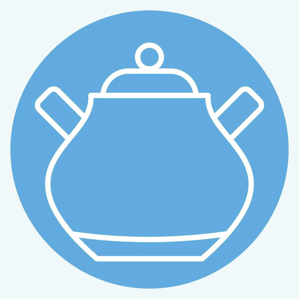 ícone açúcar. relacionado para chá símbolo. azul olhos estilo. simples Projeto editável. simples ilustração. verde chá vetor